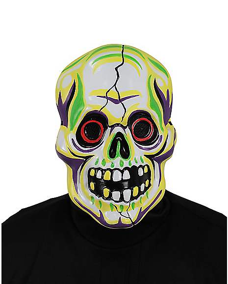 Transparent Skull Mask Skeleton Clear Fancy Dress Halloween Costume Accessory 
