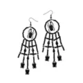 Witch Spider Web Hoop Earrings at Spirit Halloween