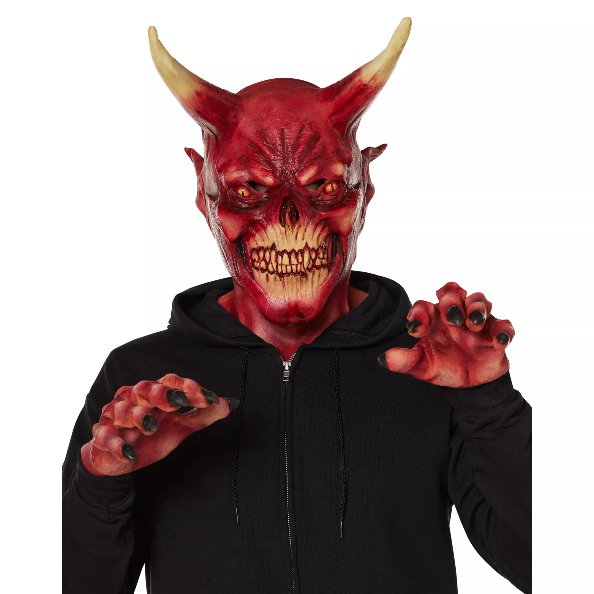 Devil Mask with Hands at Spirit Halloween