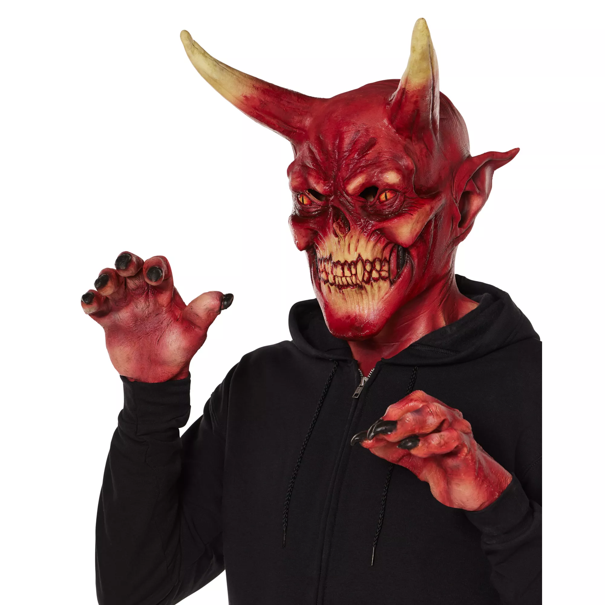 Devil Mask with Hands at Spirit Halloween