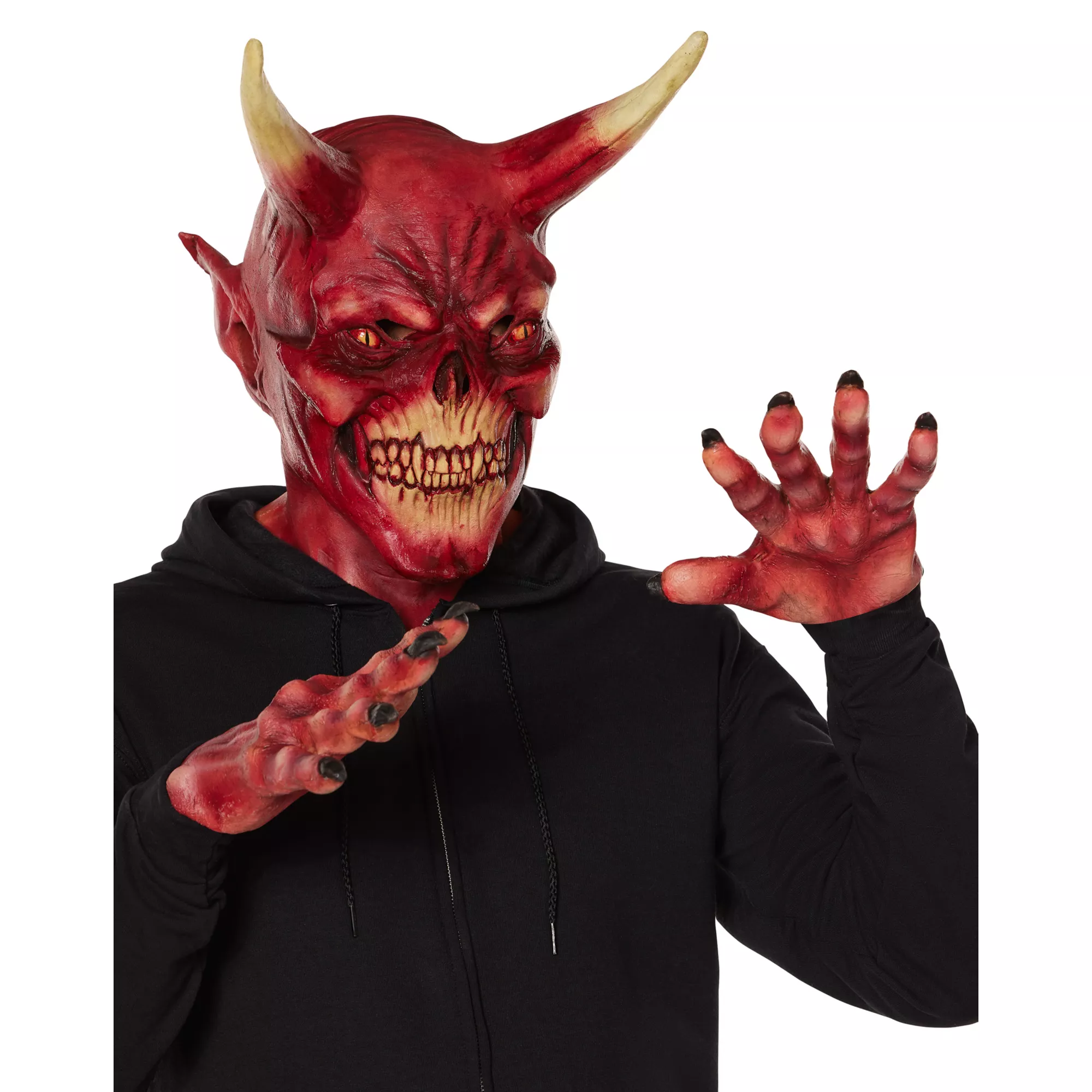Devil Mask with Hands at Spirit Halloween