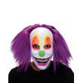 Purple Hair Clown Full Mask at Spirit Halloween