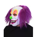 Purple Hair Clown Full Mask at Spirit Halloween