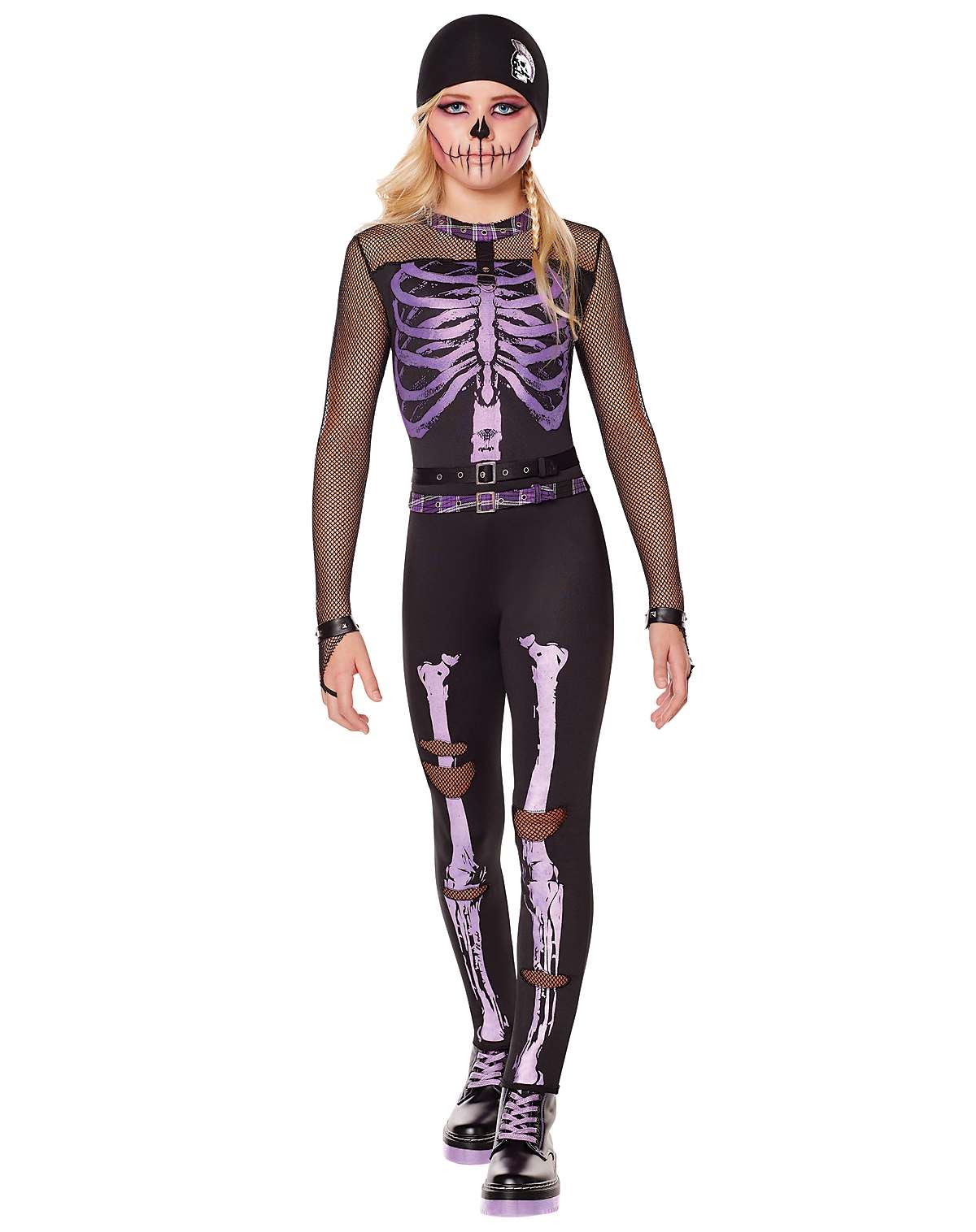 Kids Dark Rebel Skeleton Costume