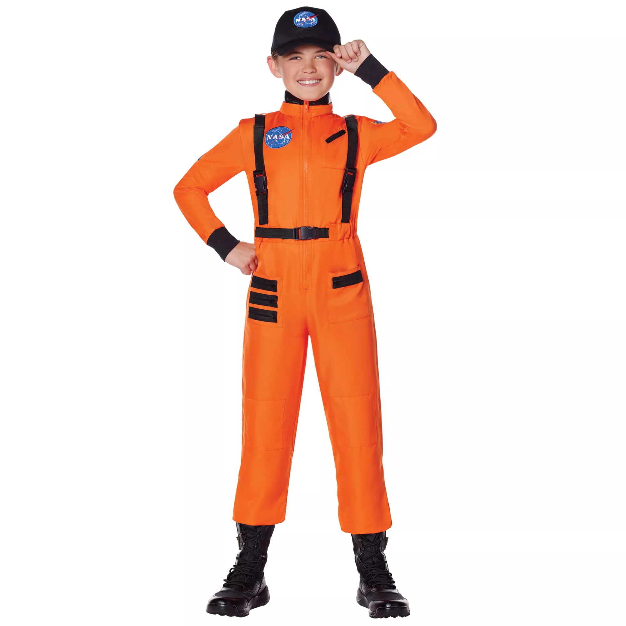 Kids Orange NASA Jumpsuit Costume at Spirit Halloween