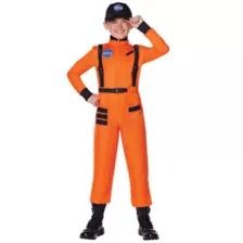 Kids Orange NASA Jumpsuit Costume at Spirit Halloween