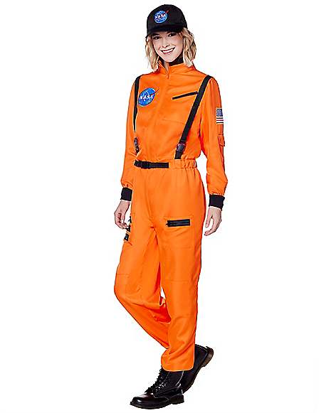 Adult Orange NASA Jumpsuit Costume - Spirithalloween.com