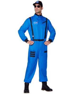 Adult Blue Nasa Jumpsuit Costume by Spirit Halloween