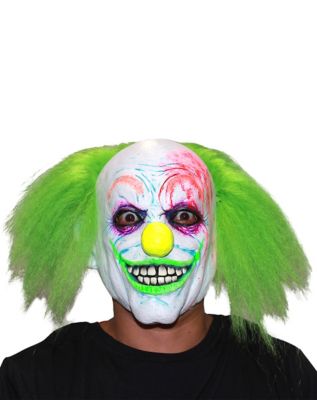 Neon Green Clown Full Mask - Spirithalloween.com