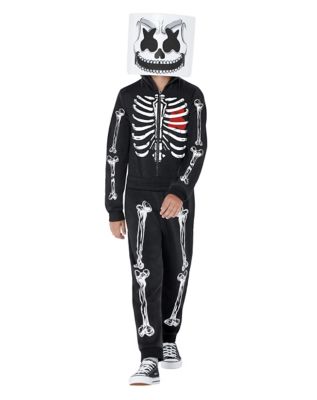 Kids Skeleton Marshmello Costume