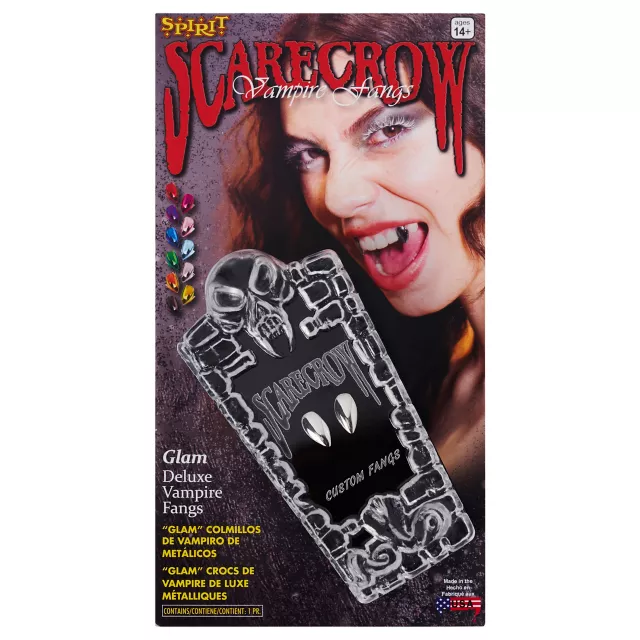 Glam Deluxe Vampire Fangs - Scarecrow at Spirit Halloween