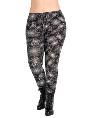 Spider Web Plus Size Leggings 