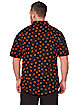 Pumpkin Print Button Down Plus Size Shirt