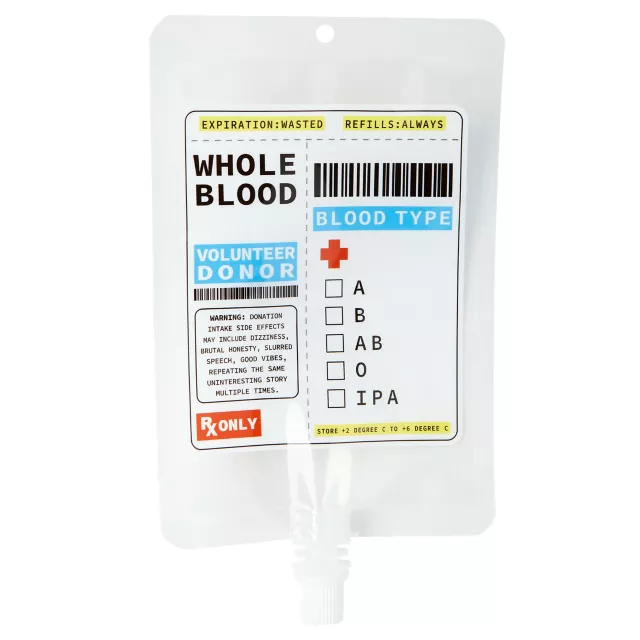 Nurse Blood Bag Flask at Spirit Halloween