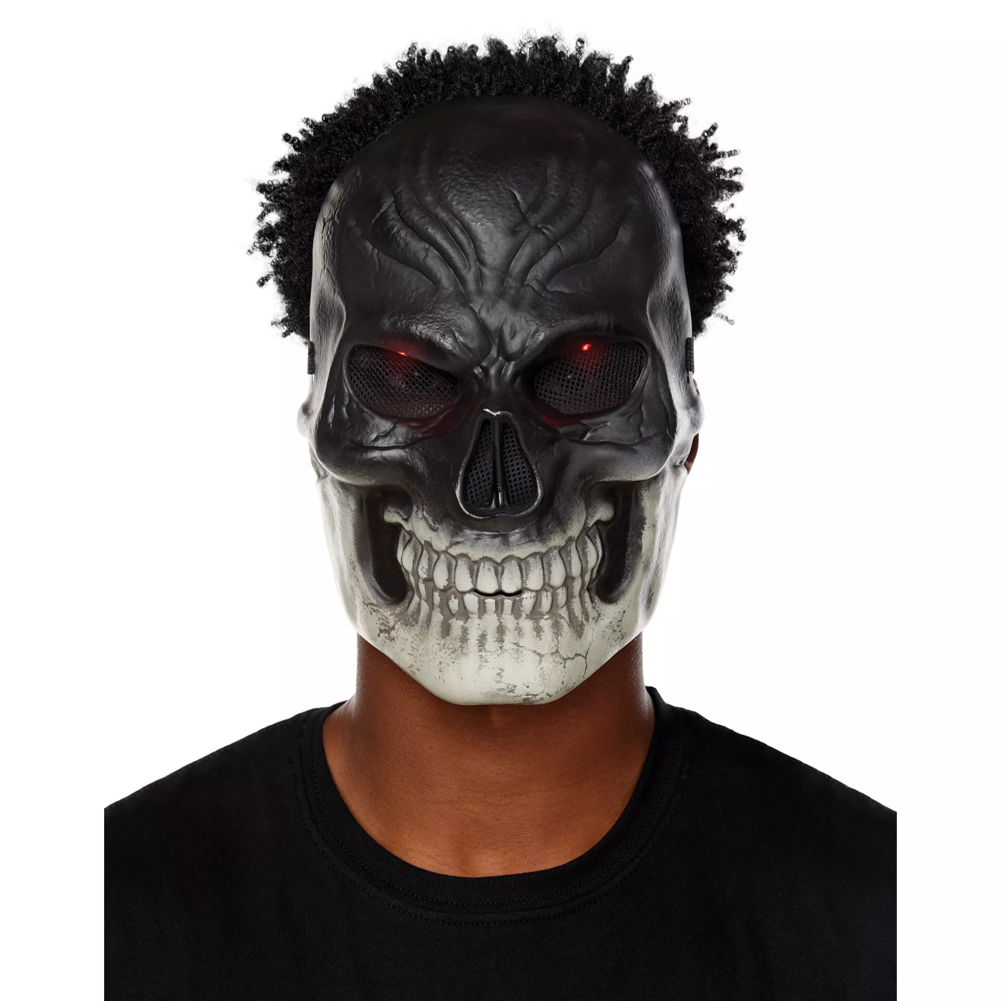 Light-Up Dark Skeleton Mask at Spirit Halloween