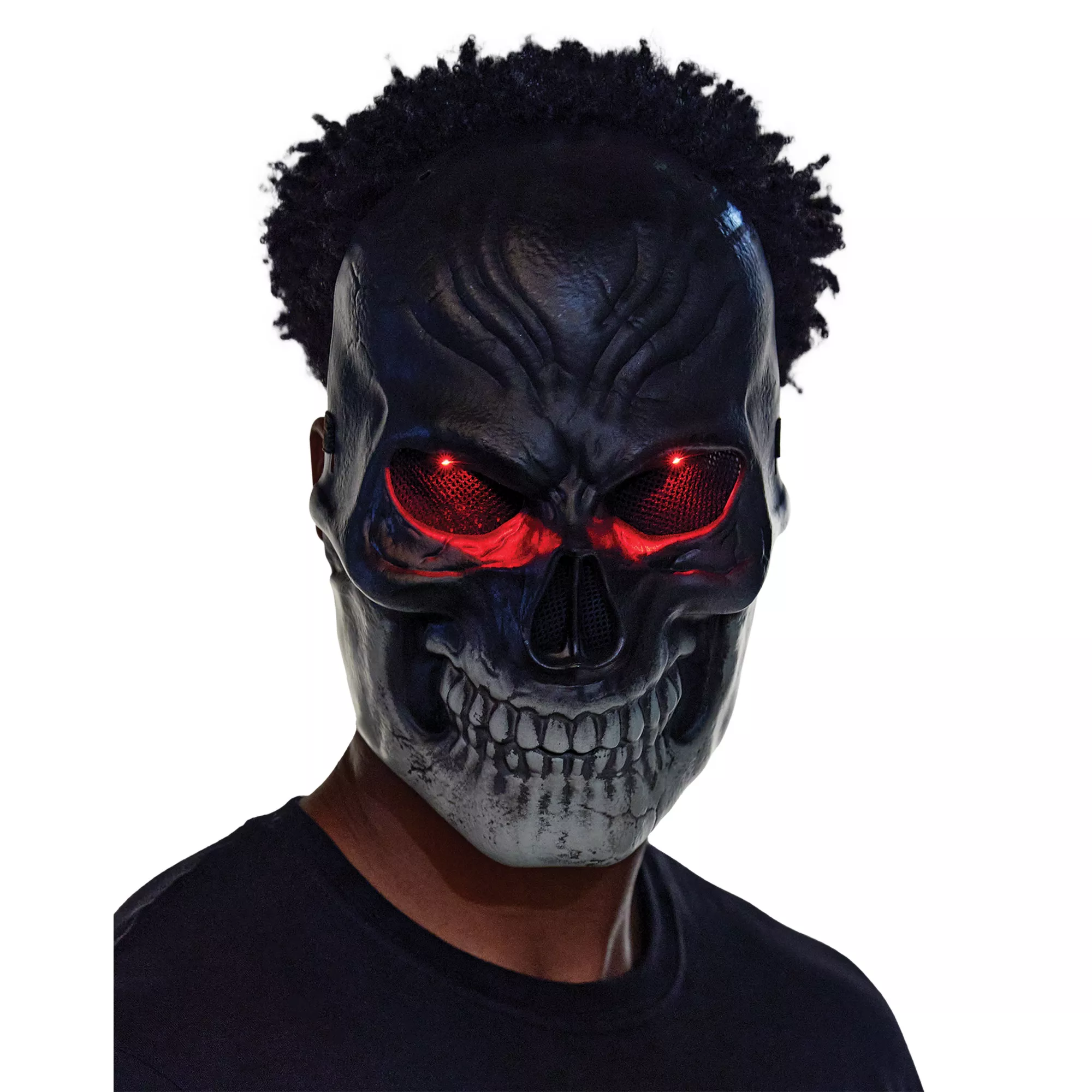 Light-Up Dark Skeleton Mask at Spirit Halloween