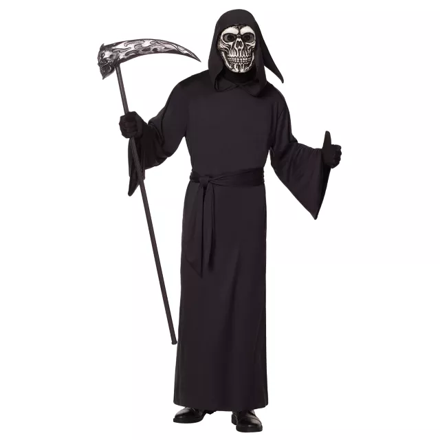 Adult Reaper Skeleton Robe Costume - Spirithalloween.com