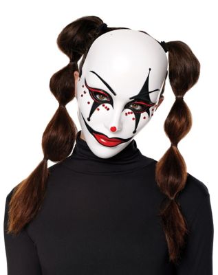 Scary Jester Half Mask