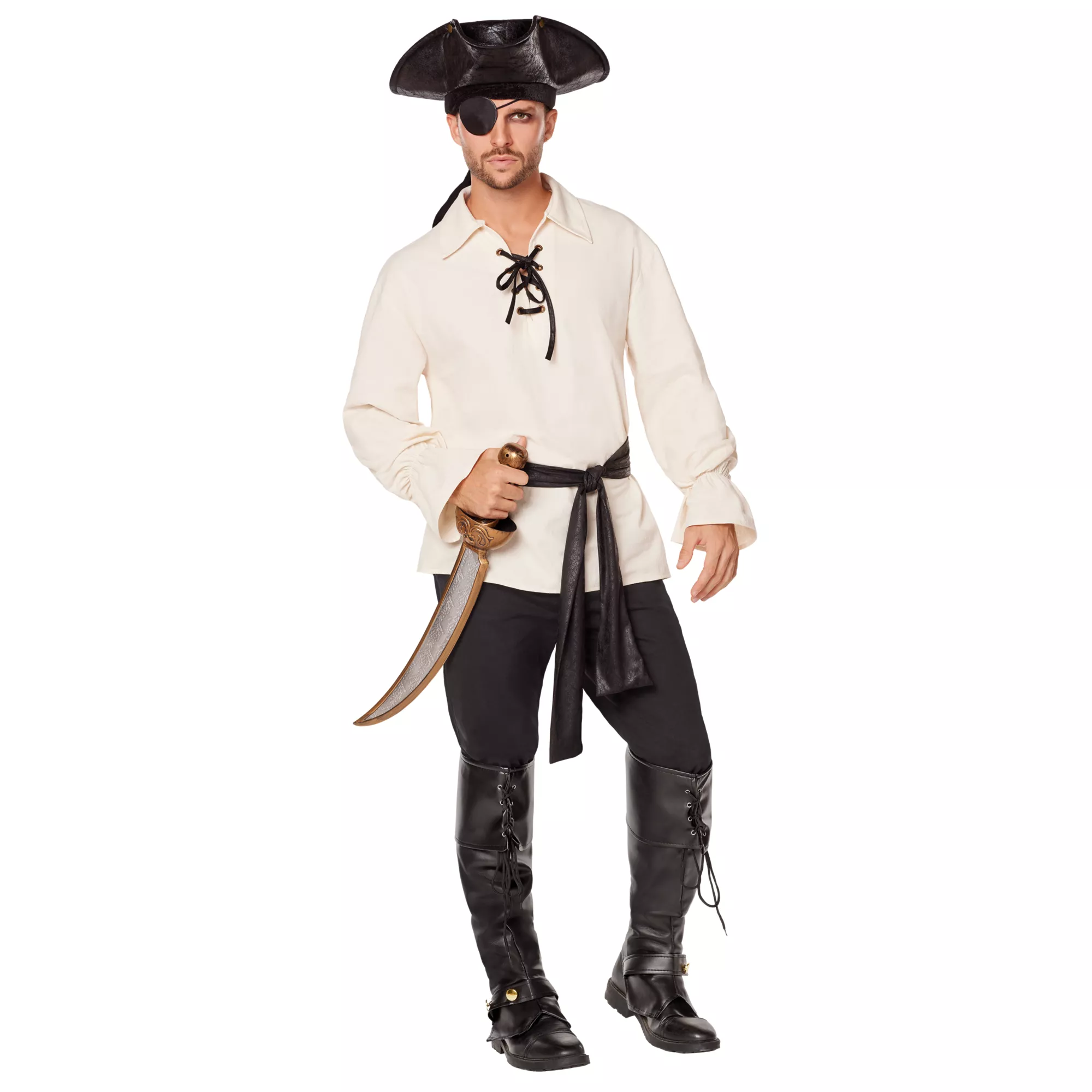 Pirate Shirt and Belt Costume Kit at Spencer's