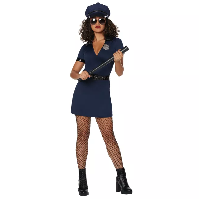 Adult Police Officer Wrap Dress Costume at Spirit Halloween