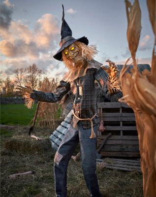 Image of Halloween 6ft Strawman Scarecrow