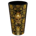 Gothic Noir Skull Glass Set 2 Pack - 16 oz. at Spirit Halloween