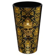 Gothic Noir Skull Glass Set 2 Pack - 16 oz. at Spirit Halloween