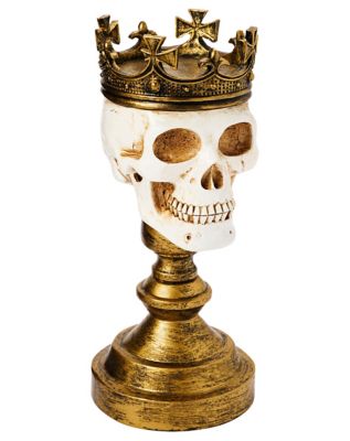 Crowned Skull Candle Holder