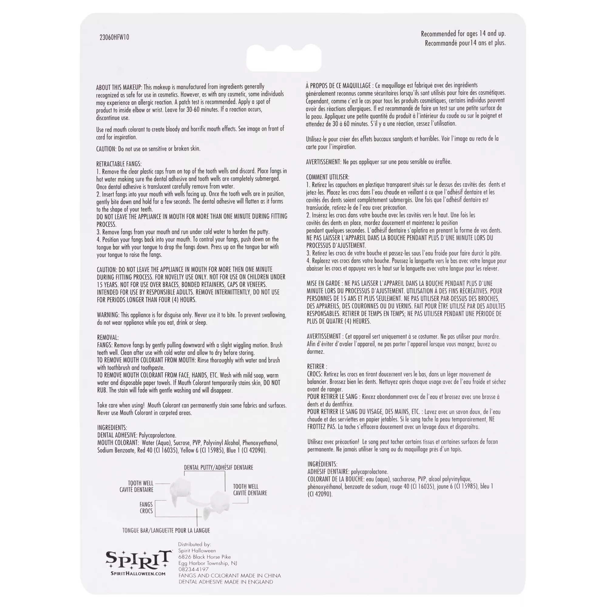 Bloody Vampire Fangs Kit at Spencer's