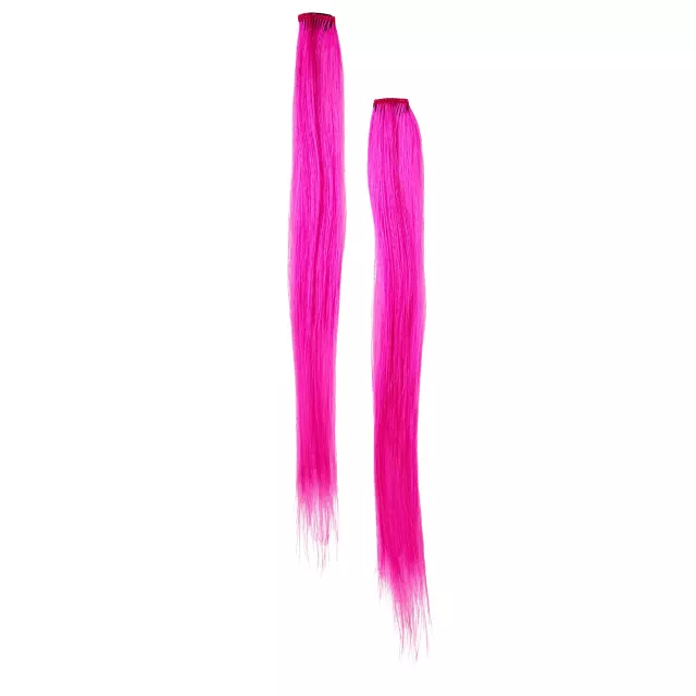Hot Pink Hair Extensions at Spirit Halloween