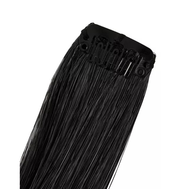 Slick Black Hair Extensions at Spirit Halloween
