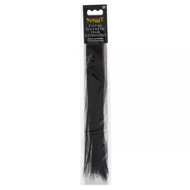 Slick Black Hair Extensions at Spirit Halloween