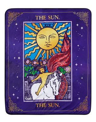 The Sun Tarot Fleece Blanket