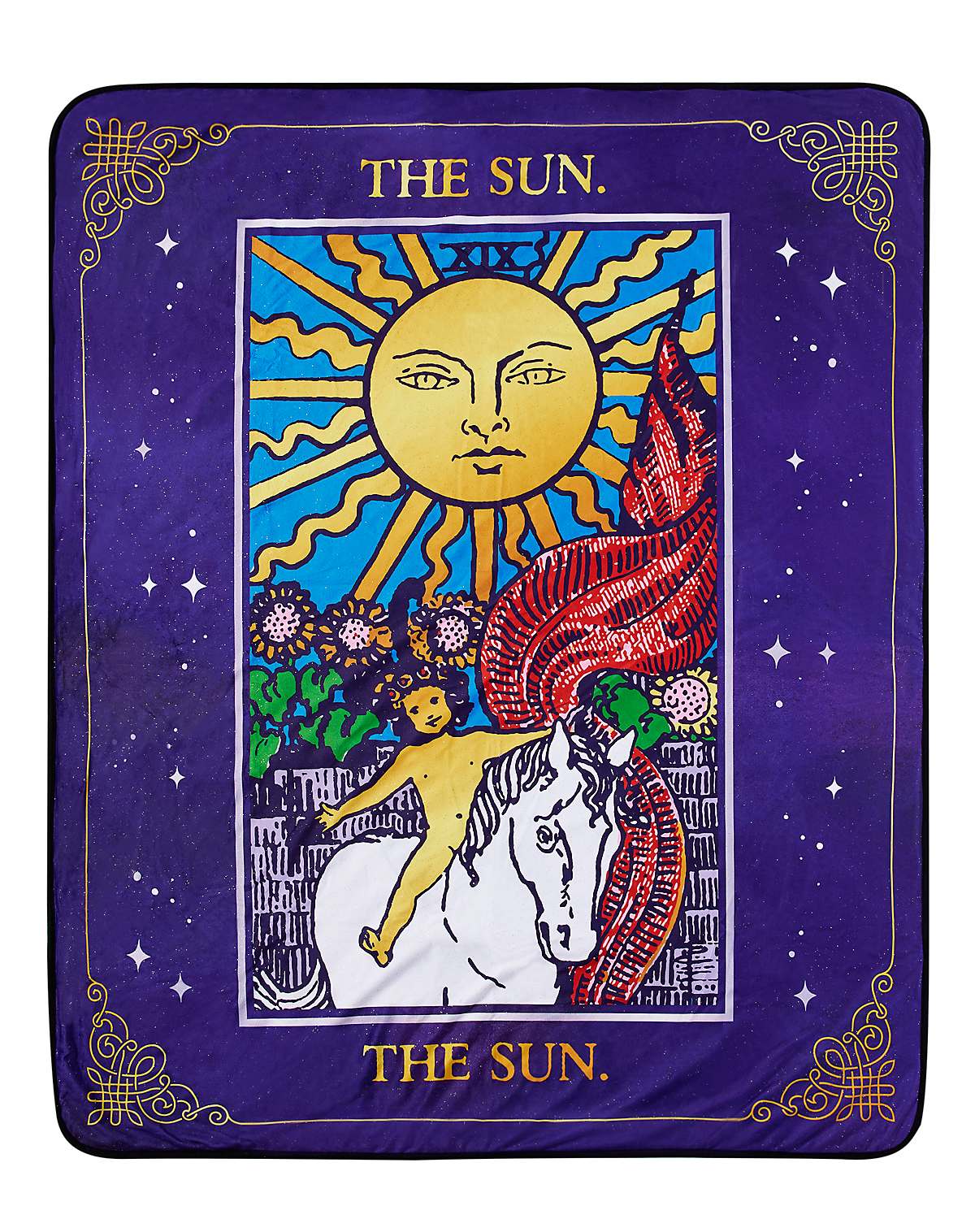The Sun Tarot Fleece Blanket