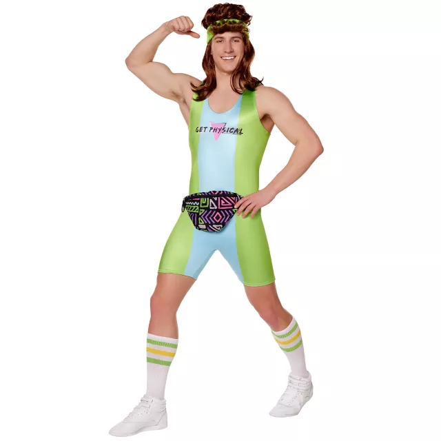 Adult '80s Aerobics Workout Costume - Spirithalloween.com