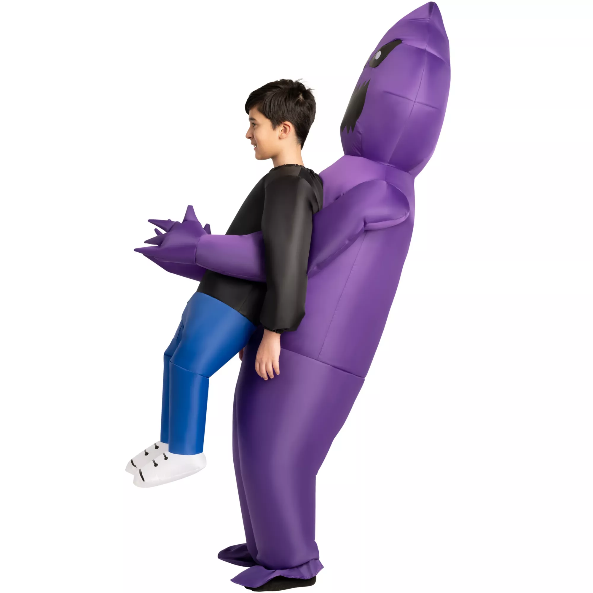 Kids Light-Up Purple Ghoul Pick-Me-Up Inflatable Costume at Spencer's