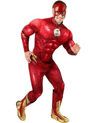 Official Child FLASH DELUXE MUSCLE CHEST Fancy Dress Costume Book