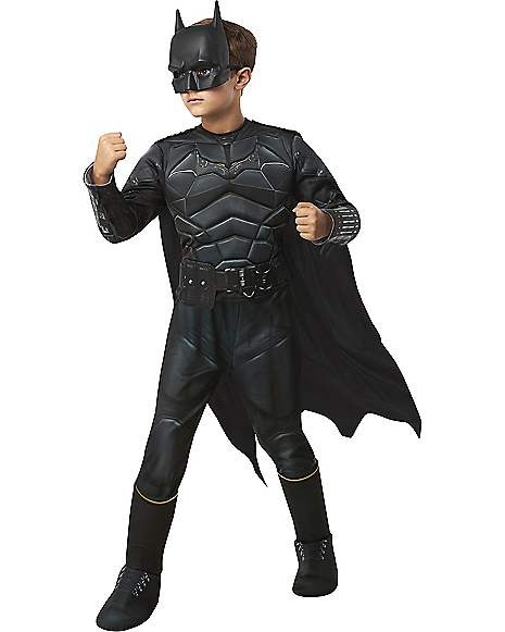 Boys Classic Comic Book Batman Superhero Fancy Dress Costume Child Outfit 
