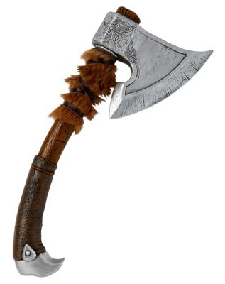 01565803 - Faux Fur Viking Axe