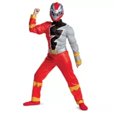 Kids Red Ranger Muscle Costume - Power Rangers Dino Fury at Spirit Halloween