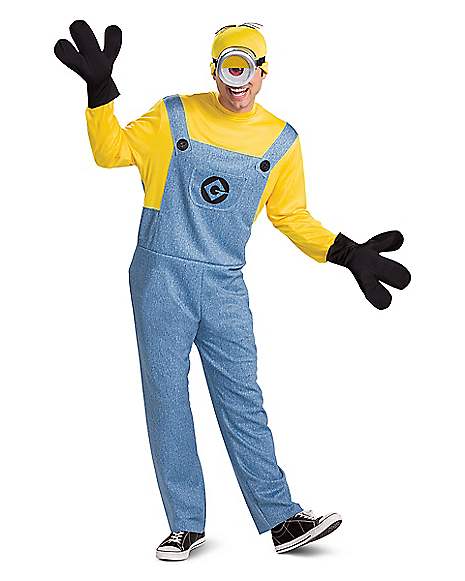 Inside Dent Bad factor Adult Minion Costume Deluxe - Minions - Spirithalloween.com