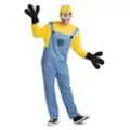 Adult Minion Stuart Costume Deluxe - Minions at Spirit Halloween