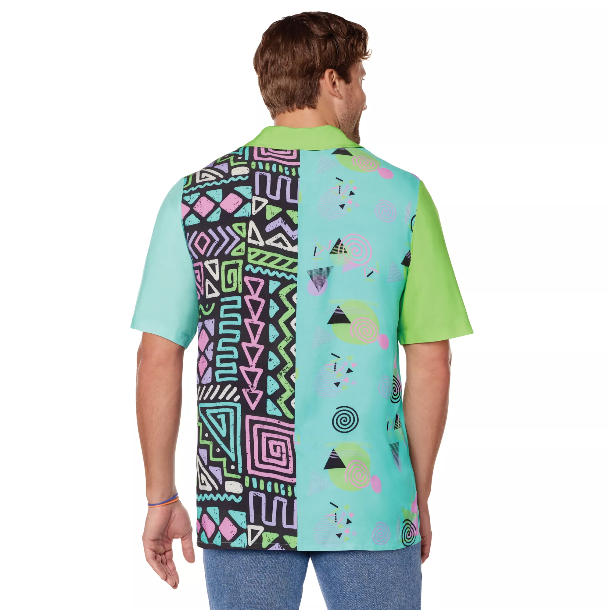 Adult '80s Button Down Shirt at Spencer's