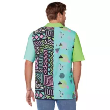 Adult '80s Button Down Shirt at Spencer's