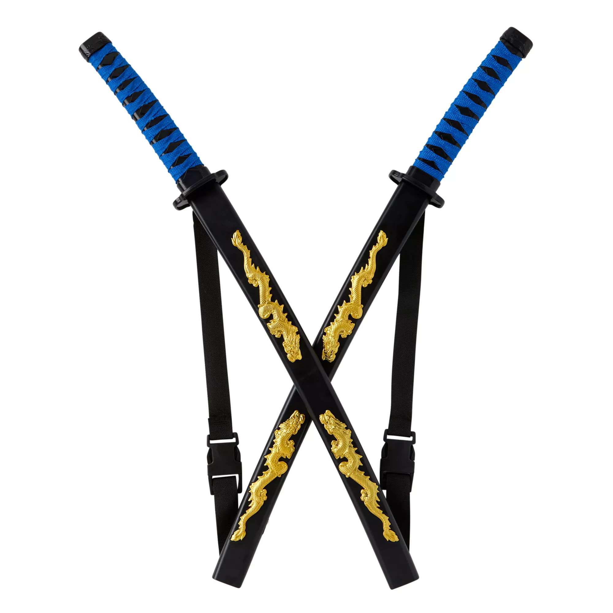 Kids Blue Ninja Swords with Harness at Spirit Halloween