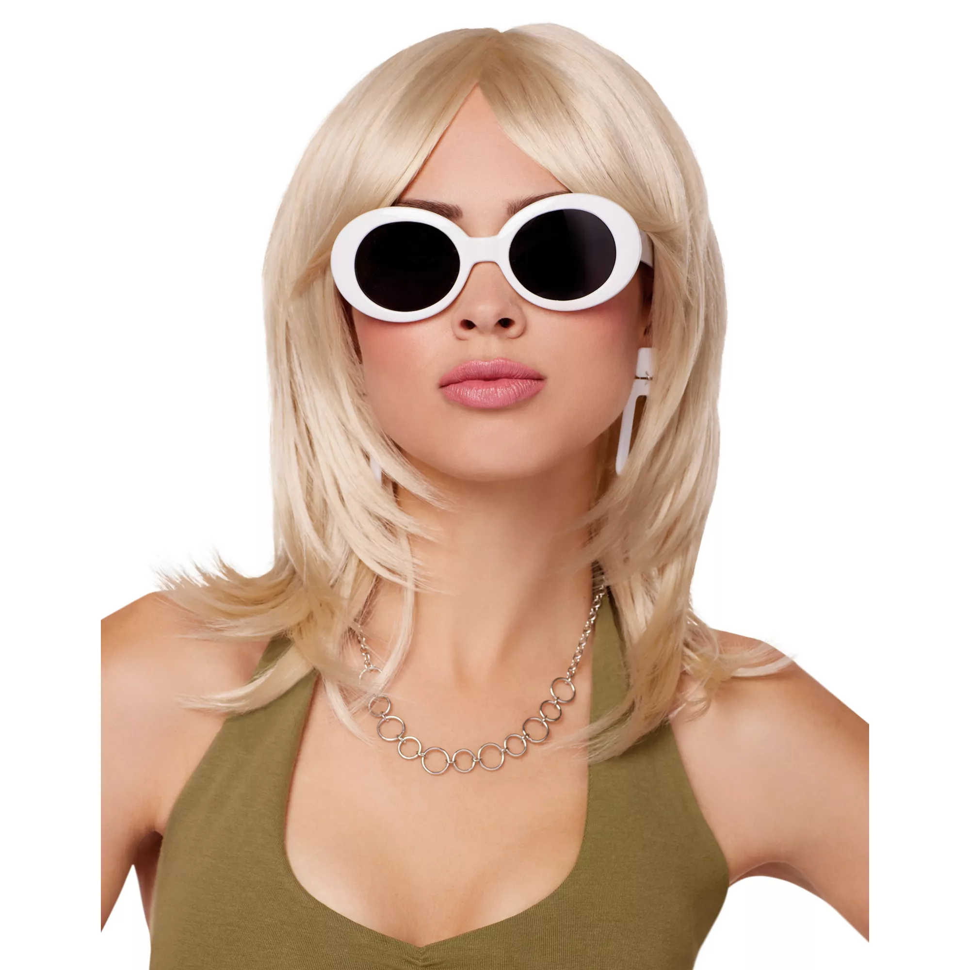 Blonde Wolf Cut Shag Wig at Spirit Halloween