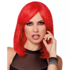 Hint of Sparkle Red Pageboy Wig at Spirit Halloween