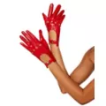 Red Faux Leather Gloves at Spirit Halloween