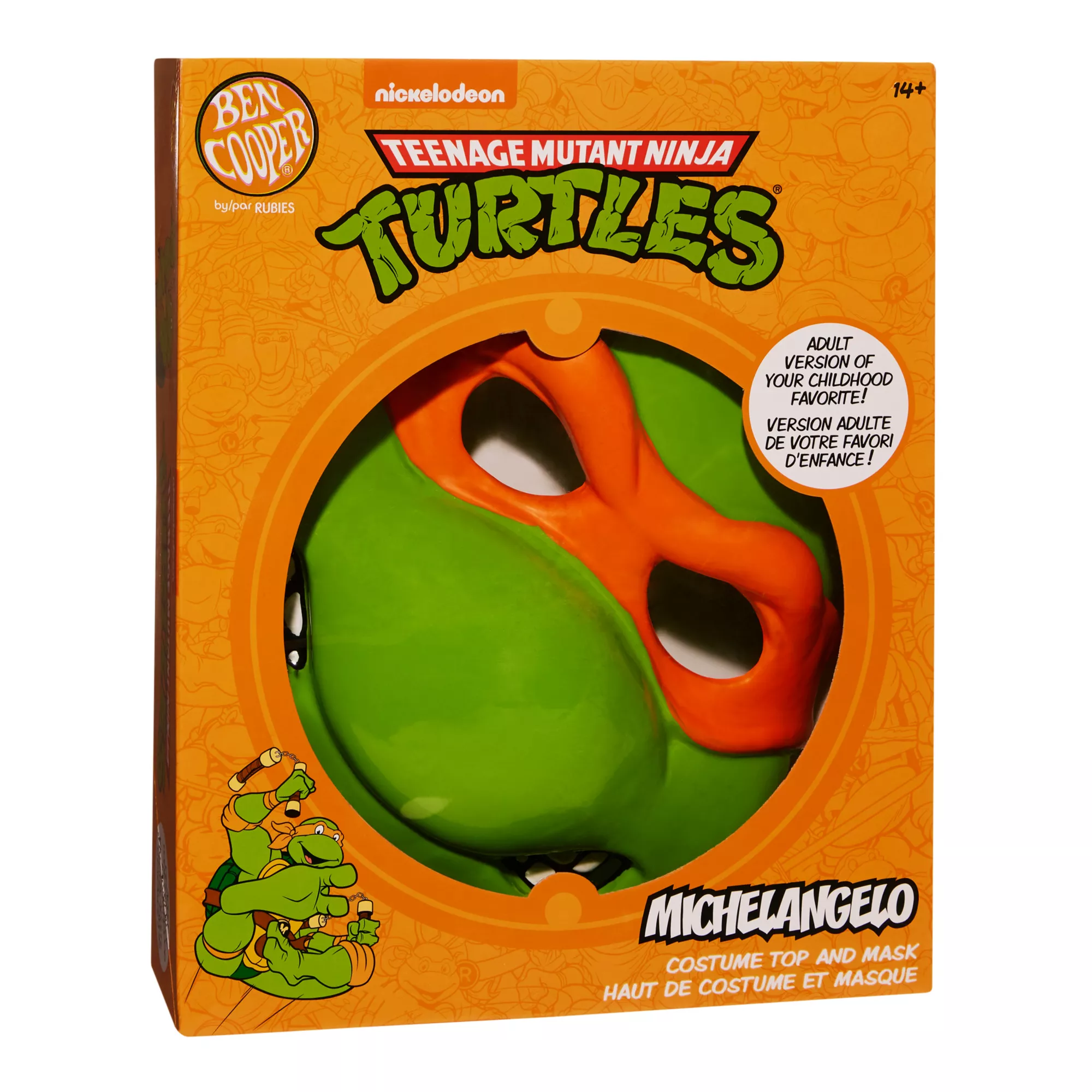 Adult Michelangelo Teenage Mutant Ninja Turtles Costume Kit - Ben Cooper at Spirit Halloween