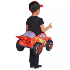 Toddler Lightning McQueen Ride-Along Costume - Cars at Spirit Halloween